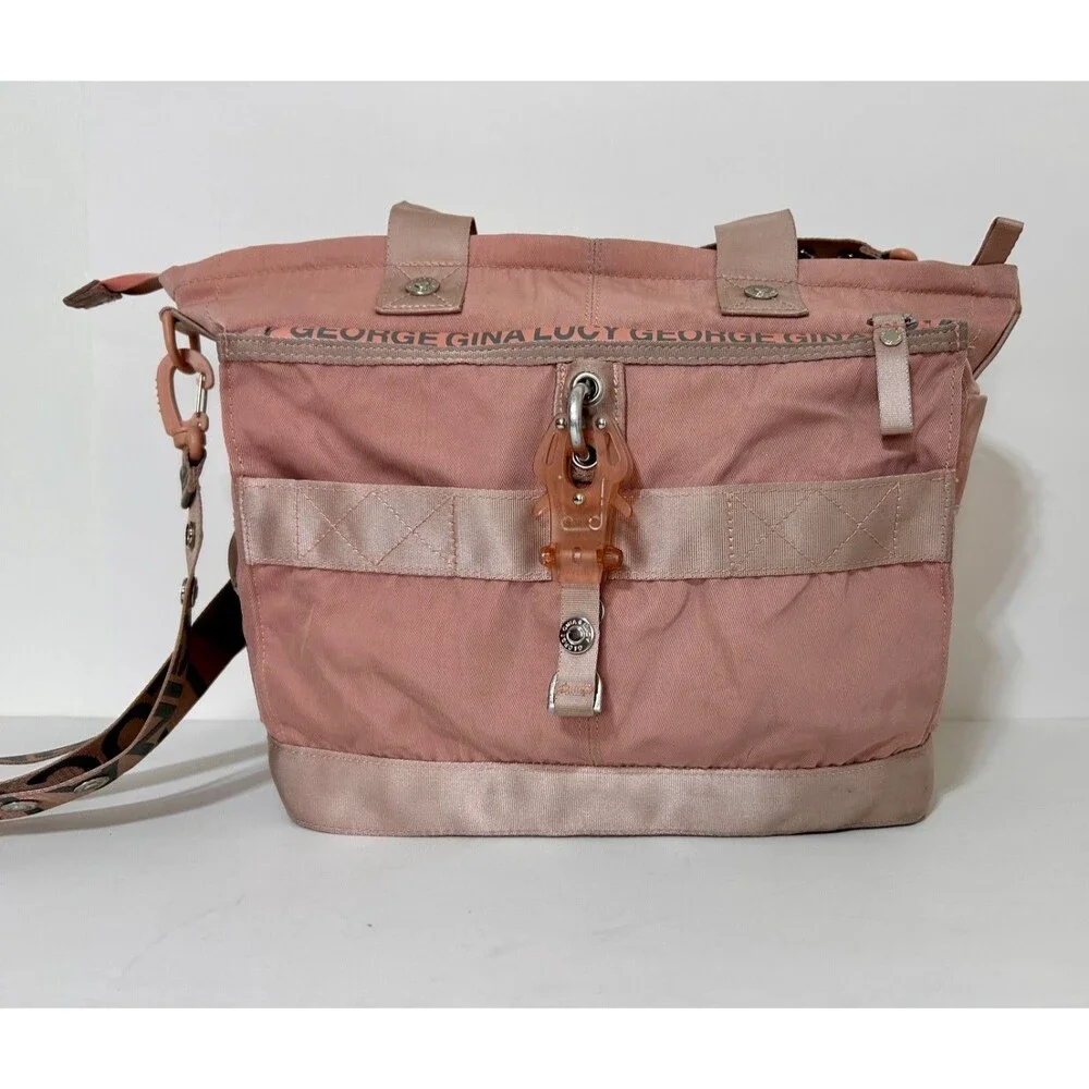 George Gina & Lucy‎ GGL Styler Bag Strappy 2000s Hand Bag y2k M/Large Pink